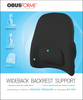 ObusForme® WB-BLK-CB Wideback - Extended width Lowback. Size 44+ MEN, 18+ Women
