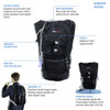 ObusForme® OB-348BLK UltraHiker Hydration Pack - 1.5L Pocket, Comfort Support System