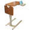 Novum NV-iOBT-3RMSF-GU-L 3DL Rectangle Top with flip side table, Mahogany Finish, Gray U- Base, Ultra low base 1.31"