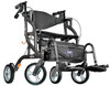 Airgo 700-935BK Fusion 2 in 1 Side-Folding Rollator & Transport Chair, 20", Black (Airgo 700-935BK)