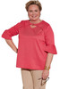 Ovidis 2-1202-39-2 Knit Top for Women - Pink , Gigi , Adaptive Clothing , 1XL