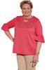 Ovidis 2-1202-39-4 Knit Top for Women - Pink , Gigi , Adaptive Clothing , M
