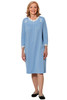 Ovidis 2-7201-80-1 Nightgown for Women - Blue , Sandy , Adaptive Clothing , 2XL