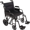 ProBasics TCS221612SV HEAVY DUTY TRANSPORT CHAIR, STEEL 22" W/ 12" REAR WHEELS