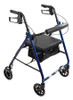 ProBasics RLAB8BL BARIATRIC ALUMINUM ROLLATOR 8" WHEELS BLUE 400 LB WEIGHT