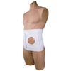 OTC 2524-2XL OSTOMY 9" Ostomy Abdominal Binder for Stoma Support WITH PAD, 4" HOLE, WHITE, 2L