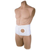 OTC 2523-XL OSTOMY 6" Ostomy Abdominal Binder for Stoma Support WITH PAD, 3" HOLE, WHITE, XL