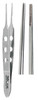 FORCEPS DRESSING BISHOP-HARMON 3-3/8in FINE CROSS SERR MILTEX PREM 162-18-866