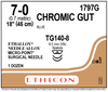 Ethicon-1797G SUTURE GUT CHROMIC 7-0 18in BLUE TG140-8 D/A BX/12