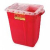 BD-305666 COLLECTOR SHARPS 19gal RED/CLEAR SLIDE TOP w/GASKET CA/5