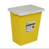 Covidien-8967Y COLLECTOR SHARPS 2 gal YELLOW w/ HORIZONTAL-DROP LID CA/20