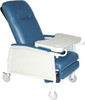 RECLINER LIFE CARE 3-POSITION 19inW SEAT 275lb CAP w/TRAY ROYAL BLUE 554-5851-02