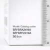 Terumo Surshield Safety I.V. Catheter — 24G x 3/4" (Yellow) SurFlash — 50/Box — Label close‑up and SKU verification (box side panel)