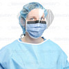 MASK FACE SURGICAL P160 VISOR/ ANTI-FOG/GLARE INDIGO CA/4x25 263-PG4-5993