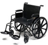 WHEELCHAIR TRAVELER HD 24 x 18in w/ DET FULL ARMS & S/AWAY FOOTREST 139-3G010540