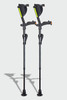 Ergoactives A001 7G Ergobaum Adult Forearm Crutches (Pair) Black