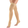 TRUFORM 0868BG Compression 20-30 mmHg Thigh-high, Open-toe, Stay-up Beaded top, beige S-M-L-XL (0868BG)