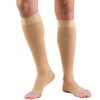 TRUFORM 0844BG Compression 30-40mmHg Below-knee, Open-toe, Stay-up Beaded top, beige S-M-L-XL (0844BG)