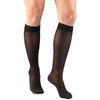 LADIES' SHEER LITES 15-20mmHg Dot Pattern Knee-high, black NEW! S-M-L-XL (1782BL)