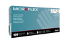 Ansell N203 MICROFLEX N20 Disposable Nitrile Gloves, Powder-Free, Fully Textured,  Blue, Large, 1000/Case