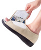 Silverts SV10030 VELCRO Brand Closure Women's Extra Wide Open-Toe Shoes - Skid Resistant Beige, Size=10, SV10030-SV5-10