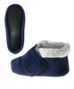 Silverts SV10160 Deep and Wide Diabetic Bootie Slipper Women/Men Navy, Size=S, SV10160-SV3-S