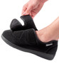 Silverts SV10260 Womens Stretchable Comfort Hugster Shoe / Slipper Black, Size=9, SV10260-SV2-9