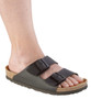 Silverts SV10290 Womens Slip-On Shock-Absorbing Adjustable Sandal Shoes Black, Size=12, SV10290-SV2-12