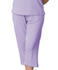 Silverts SV13160 Womens Arthritis Elastic Waist Pull On Capris Pants French Lilac, Size=M, SV13160-SV830-M