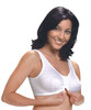 Silverts SV18460 Front Closure Comfort Bras White, Size=38, SV18460-SV39-38