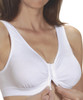 Silverts SV18510 Front Closure Cotton Bras White, Size=44, SV18510-SV39-44