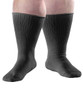 Silverts SV19170 2 Pack - Extra Wide Edema Diabetic Socks for Men and Women Black, Size=XL, SV19170-SV2-XL