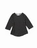 Silverts SV22910 Womens Soft Sweater Knit Adaptive Top BLK/WHITE DOTS, Size=XL, SV22910-SV1399-XL