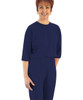 Silverts SV23310 Womens Dementia Alzheimer's Anti Strip Jumpsuits Navy, Size=XL, SV23310-SV3-XL