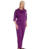 Silverts SV23330 Womens Anti Strip Suit Jumpsuit Plum, Size=XL, SV23330-SV441-XL