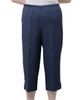 Silverts SV23340 Womens Adaptive Capri Pants Navy, Size=L, SV23340-SV3-L