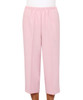 Silverts SV23430 Womens Wheelchair Cotton Capris Pants Pink, Size=S, SV23430-SV14-S