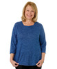 Silverts SV23610 Womens Soft Open Back Adaptive Top  Sapphire Blue, Size=2XL, SV23610-SV1208-2XL