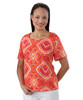 Silverts SV24620 Womens Adaptive Snap Back Top - Elderly Clothing And Disabled Adults Coral, Size=L, SV24620-SV131-L