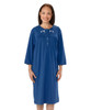 Silverts SV26170 Adaptive Long Sleeve Hospital Gown for Women Navy, Size=2XL, SV26170-SV3-2XL
