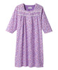 Silverts SV26320 Comfy 3/4 Long Sleeve Hospital Gowns For Women Lilac Vine, Size=L, SV26320-SV1168-L