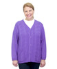 Silverts SV27080 Womens Adaptive Open Back Cardigan Lavender, Size=3XL, SV27080-SV115-3XL