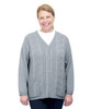 Silverts SV27080 Womens Adaptive Open Back Cardigan Oxford Grey, Size=XL, SV27080-SV929-XL