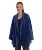 Silverts SV30240 Cozy Fleece Pocket Capes for Women Estate Blue, Size=OS, SV30240-SV1261-OS