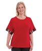 Silverts SV41070 Easy Dressing Top with Extra Deep Arm Holes  Red, Size=S, SV41070-SV31-S