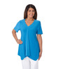 Silverts SV41120 Women's Easy Self Dressing Fashion Top Great for Arthritis Peacock, Size=S, SV41120-SV664-S