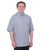 Silverts SV50700 Men's Short Sleeve Adaptive Shirts Gray, Size=S, SV50700-SV18-S