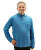 Silverts SV50780 Mens Adaptive Open Back Polo Shirt Ocean Blue, Size=2XL, SV50780-SV413-2XL
