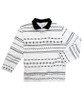 Silverts SV51830 Mens Adaptive Polo Shirt Top - Adaptive Golf Shirt Gray Print, Size=L, SV51830-SV1334-L