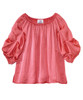 Silverts SV46030 Easy Independent Self Dressing Peasant Top for Women Deep Coral, Size=S, SV46030-SV1313-S